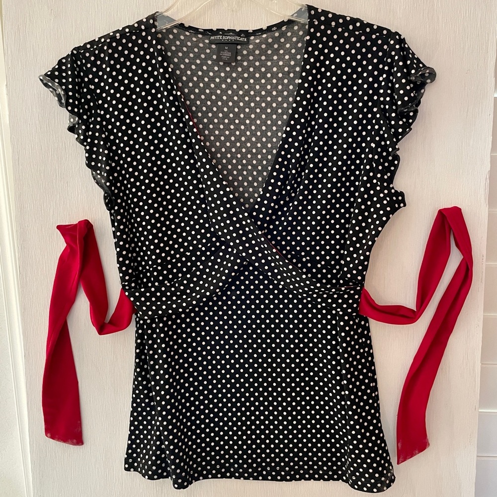 Petite Sophisticate Sleeveless Blouse